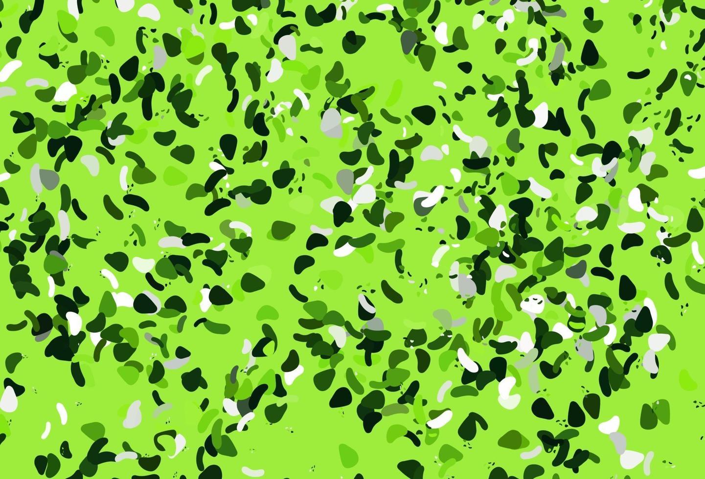 modelo de vetor verde claro com formas de memphis.