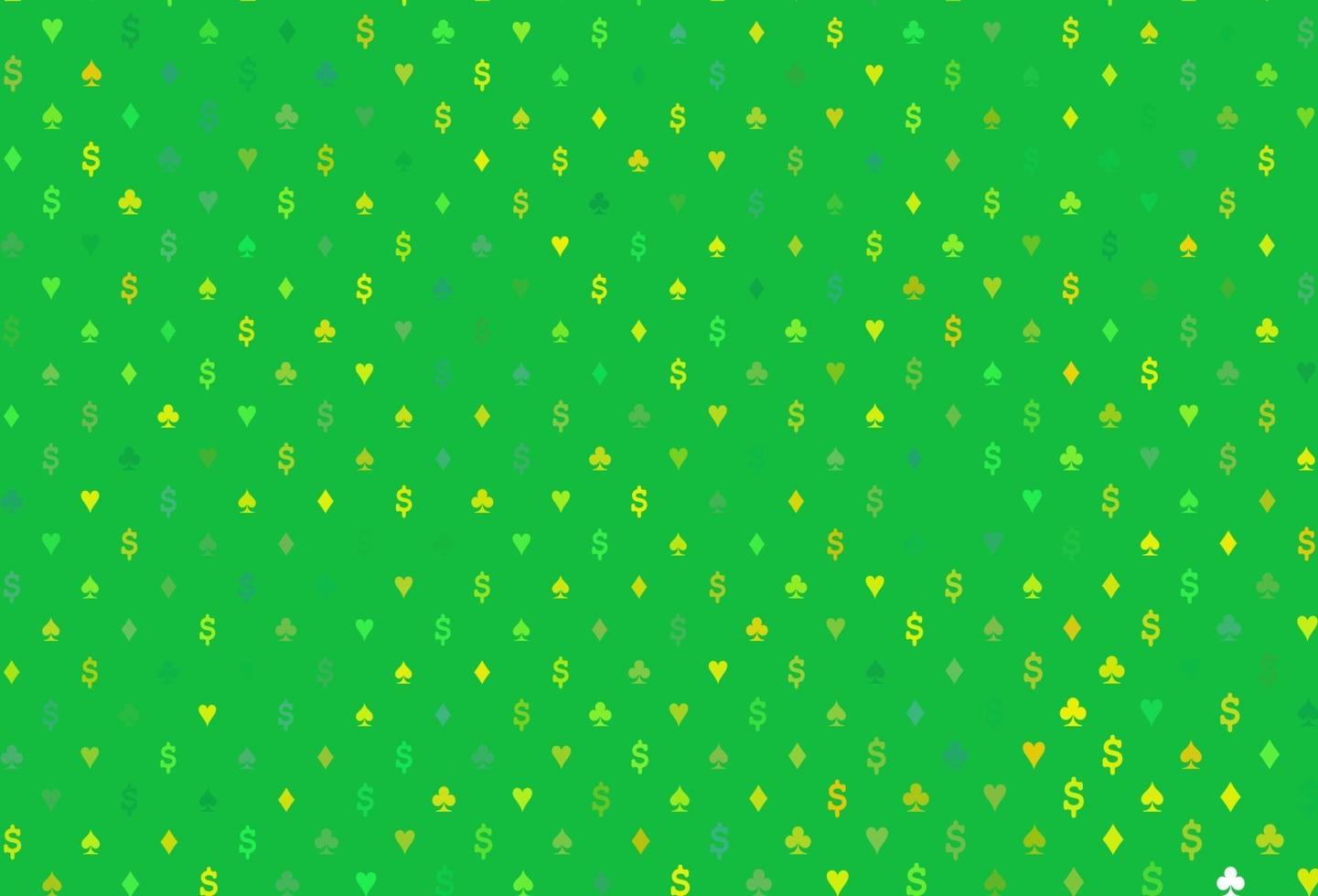 layout de vetor verde e amarelo claro com elementos de cartões.