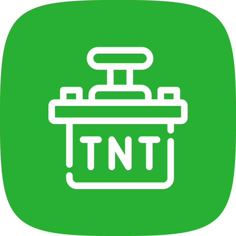 design de ícone criativo tnt vetor