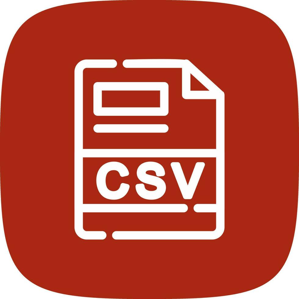 csv criativo ícone Projeto vetor