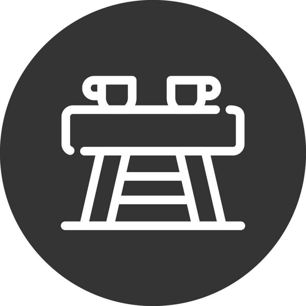 design de ícone criativo de mesa de café vetor