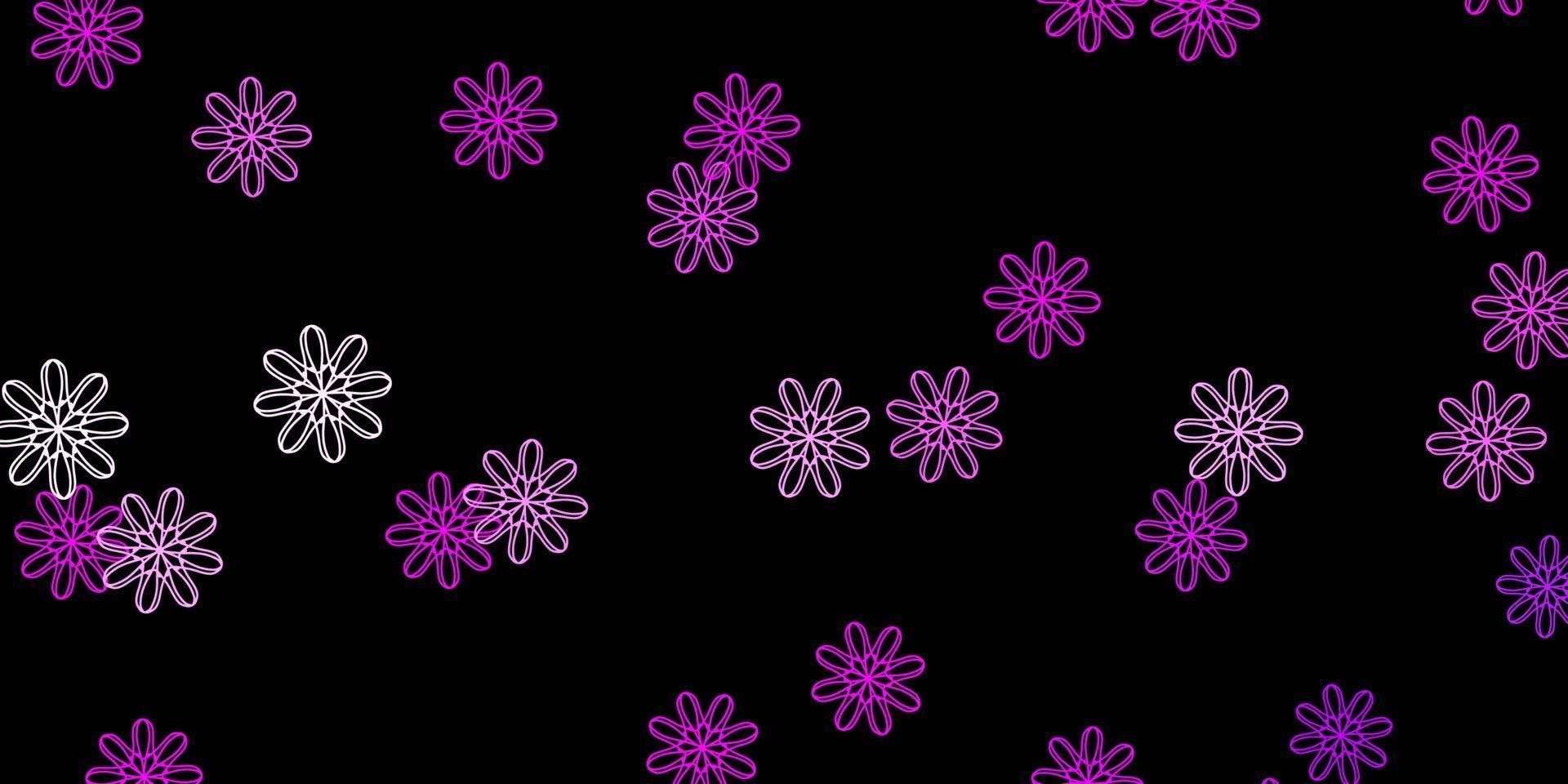 fundo vector roxo escuro, rosa com formas aleatórias.