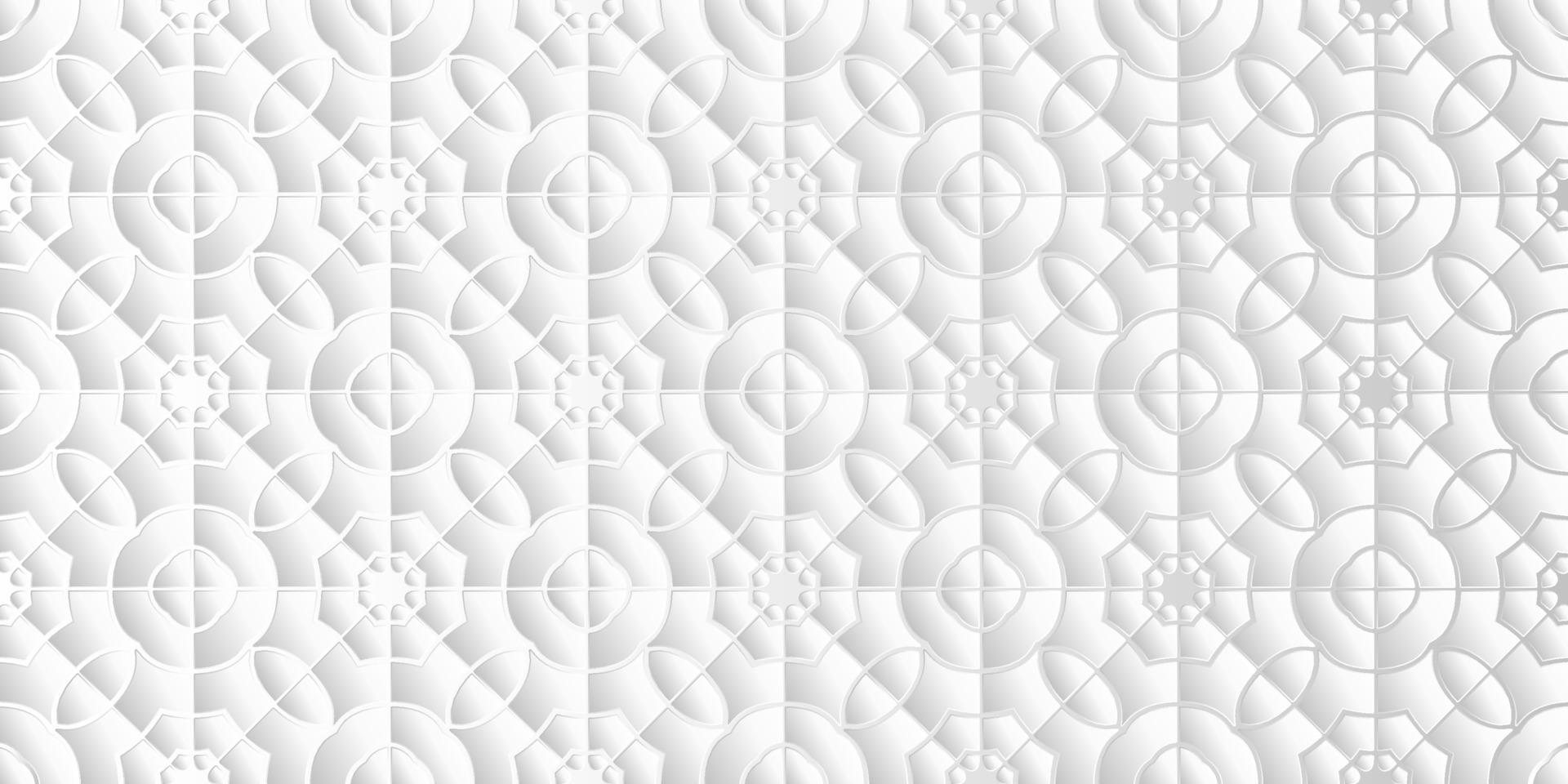 padrão geométrico abstrato fundo branco floral design moderno vetor