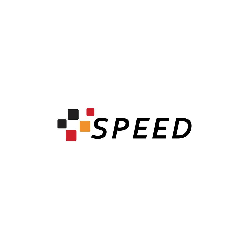 velocidade logotipo modelo design ilustração vetorial ícone vetor