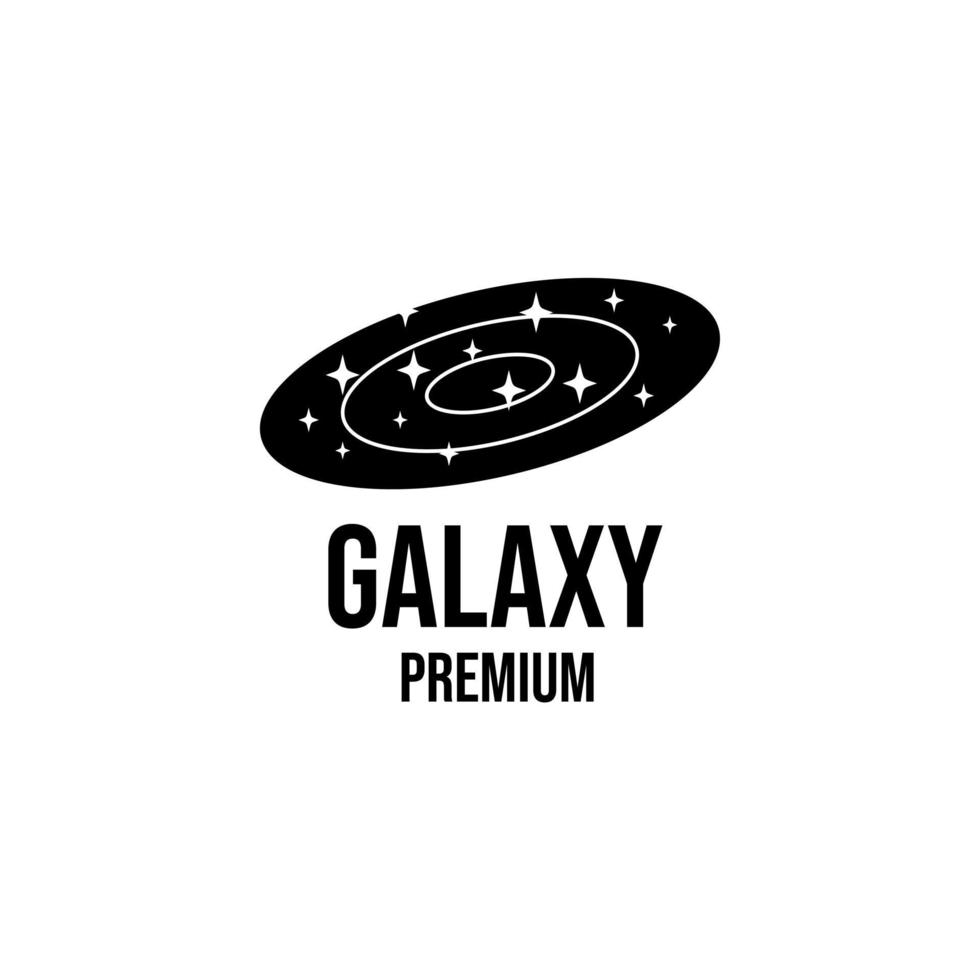 ilustração do projeto do ícone do logotipo da galáxia vetor