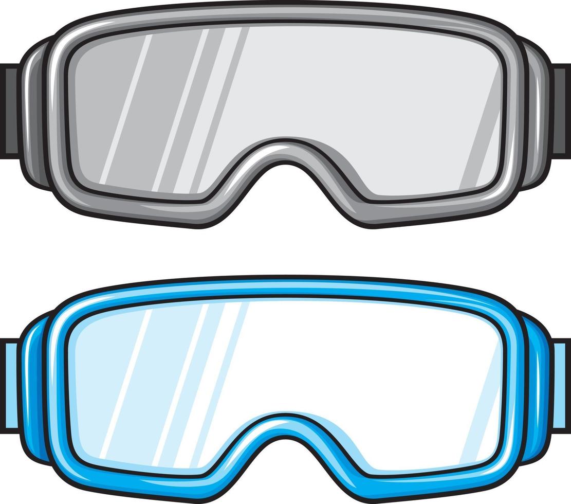 óculos de esporte de esqui vetor