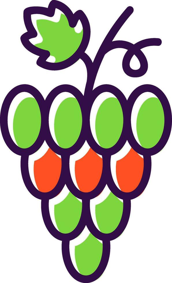 design de ícone de vetor de uvas