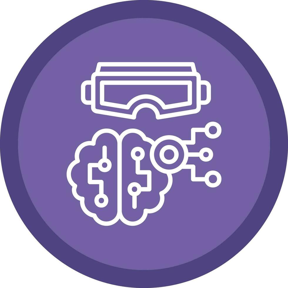 controlado pela mente vr vetor ícone Projeto