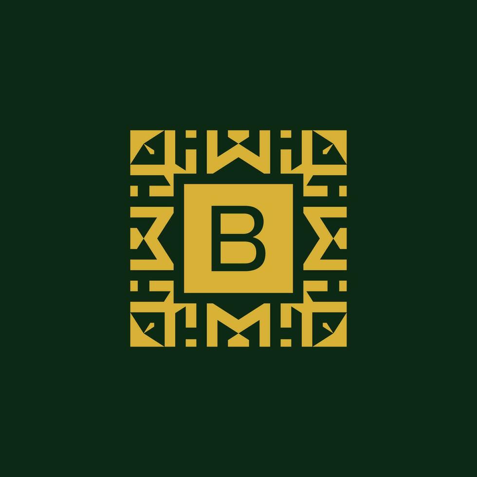 inicial carta b moderno Estrela tecnologia padronizar logotipo vetor