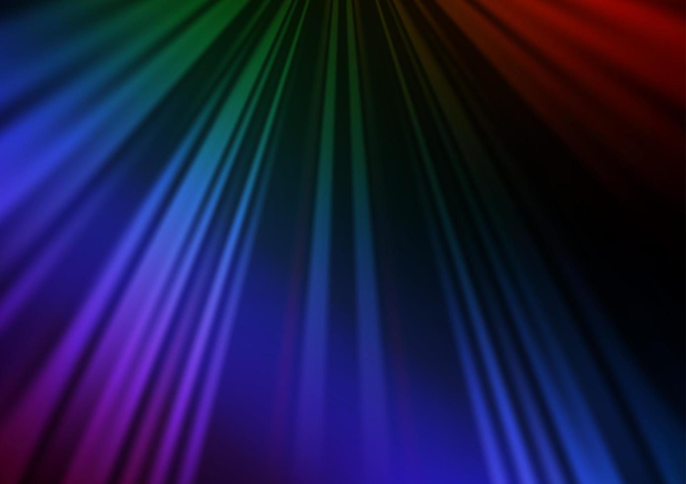 fundo escuro multicolorido do vetor do arco-íris com linhas retas.