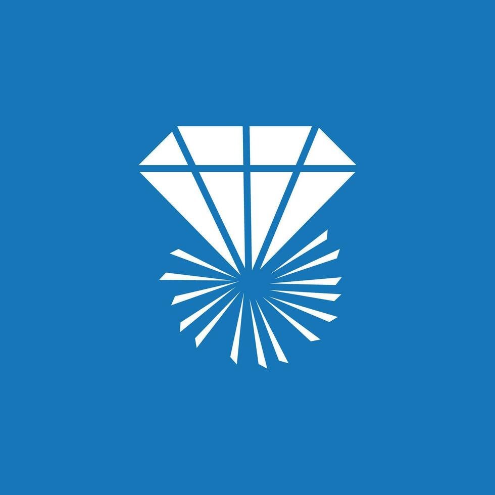 joalheria linha arte diamante logotipo ícone e símbolo vetor