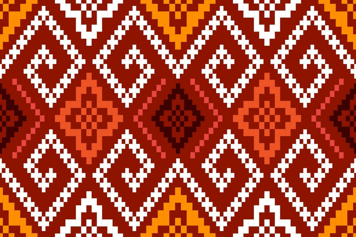 vermelho tradicional étnico padronizar paisley flor ikat fundo abstrato asteca africano indonésio indiano desatado padronizar para tecido impressão pano vestir tapete cortinas e sarongue vetor