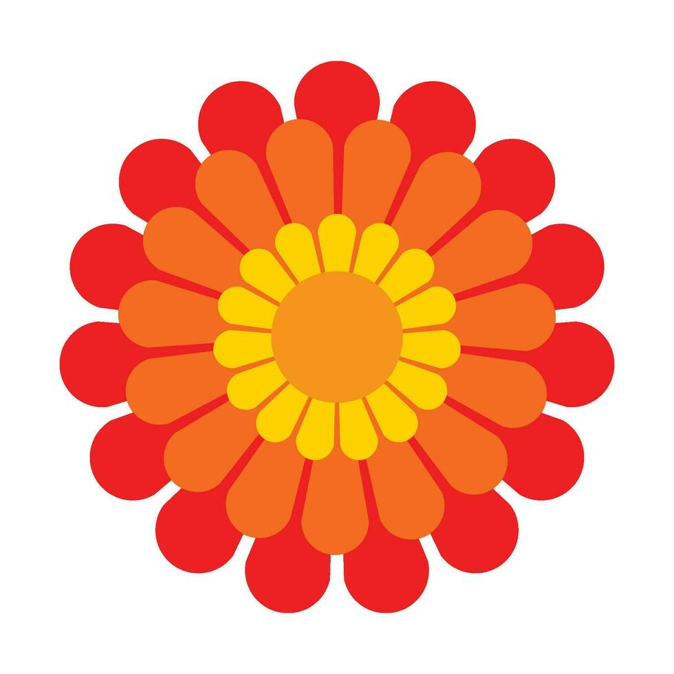 fofa brilhante moderno hippie floral ícone vetor