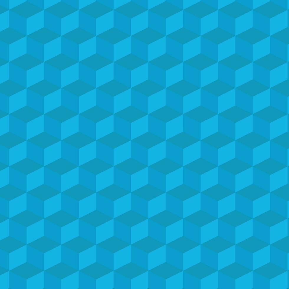 isométrico cubos azul vetor