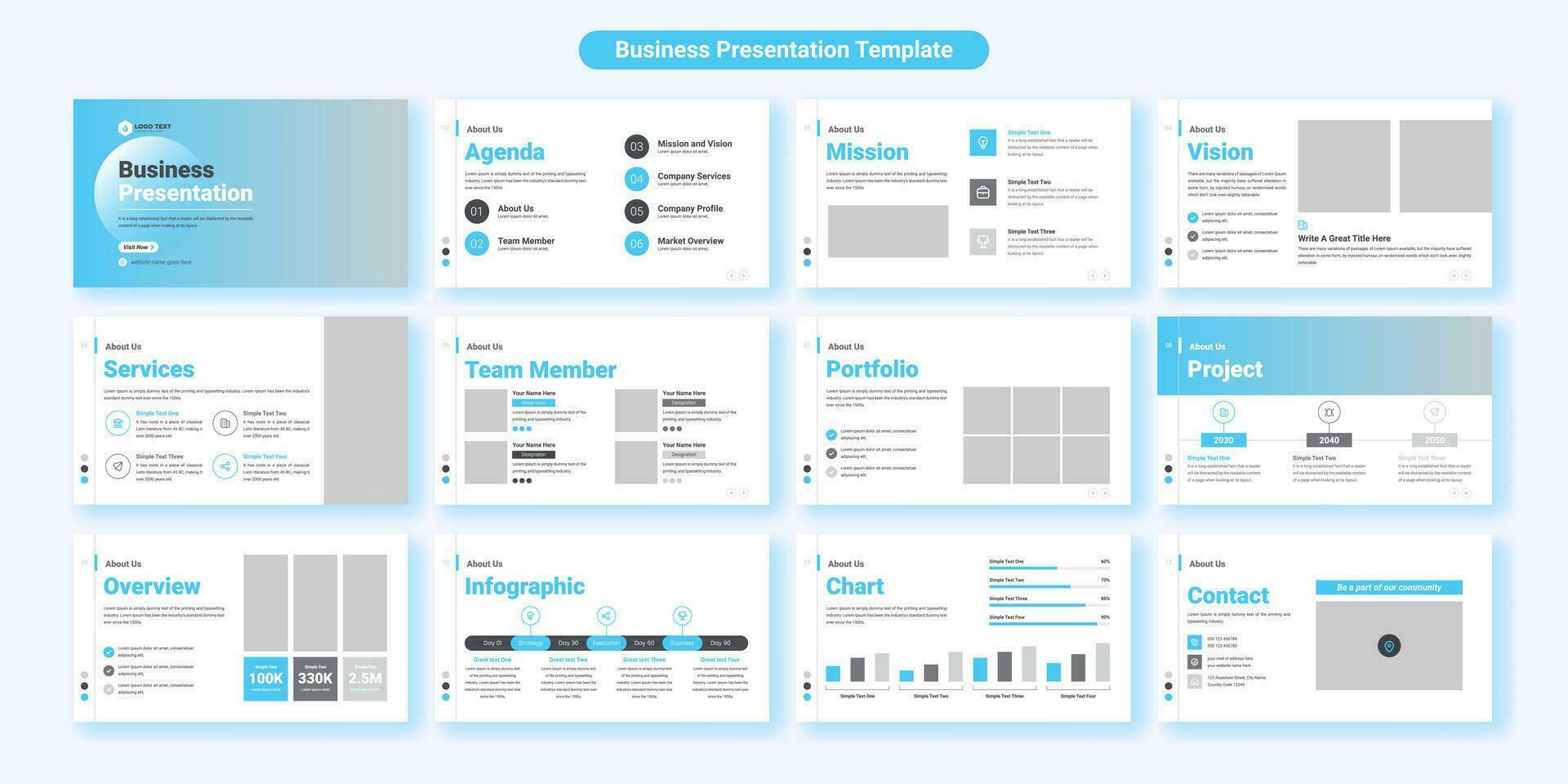 design de modelo de slides de apresentação de negócios criativos. use para fundo de apresentação moderno, design de folheto, controle deslizante de site, página de destino, relatório anual, perfil da empresa vetor