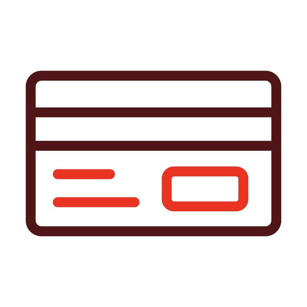 crédito cartão vetor Grosso linha dois cor ícones para pessoal e comercial usar.