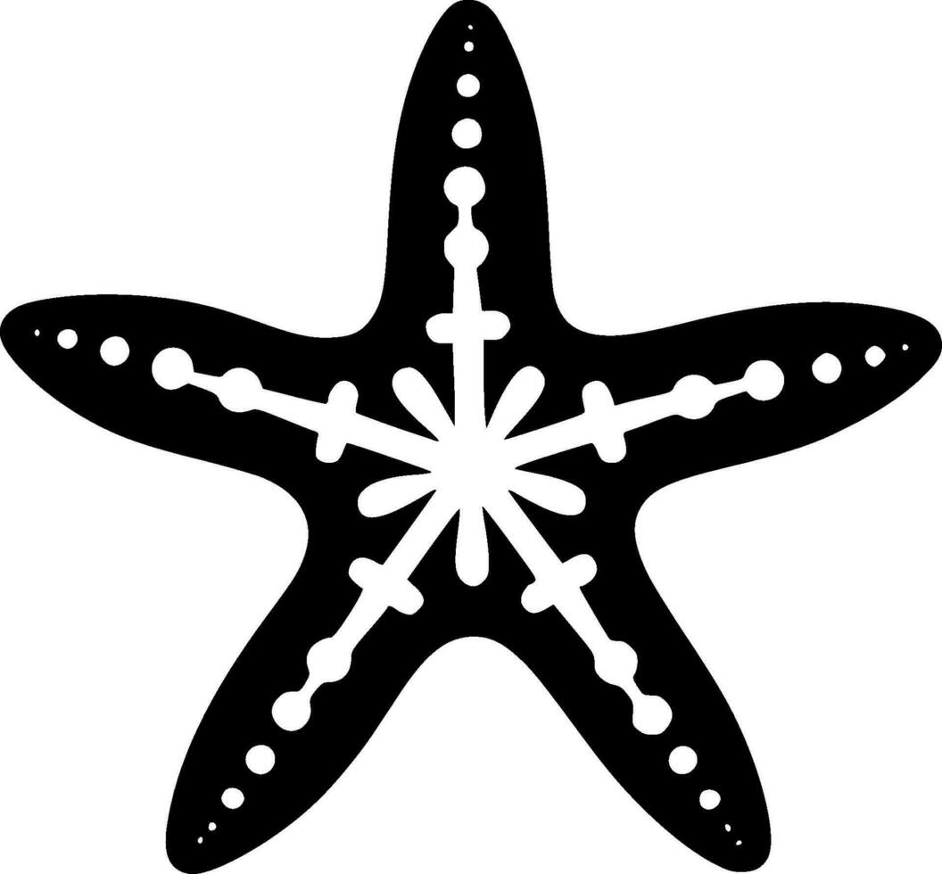 estrelas do mar - minimalista e plano logotipo - vetor ilustração