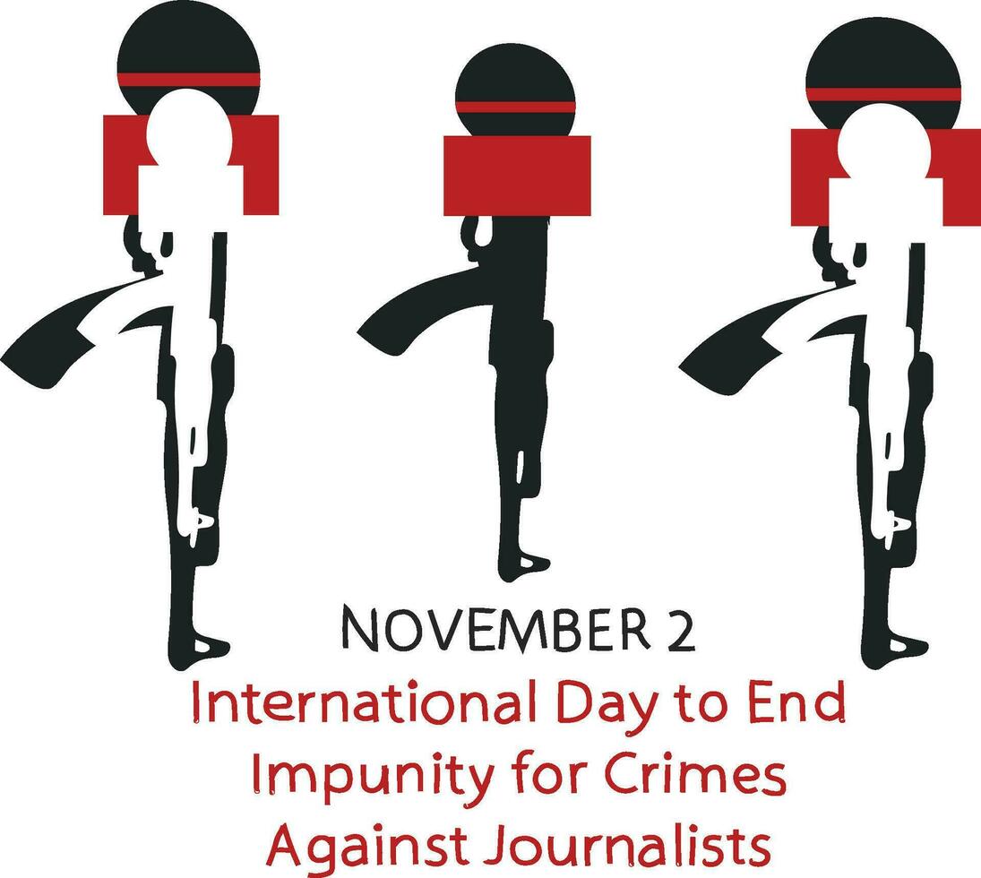 internacional dia para fim impunidade para crimes contra jornalistas 2 novembro vetor