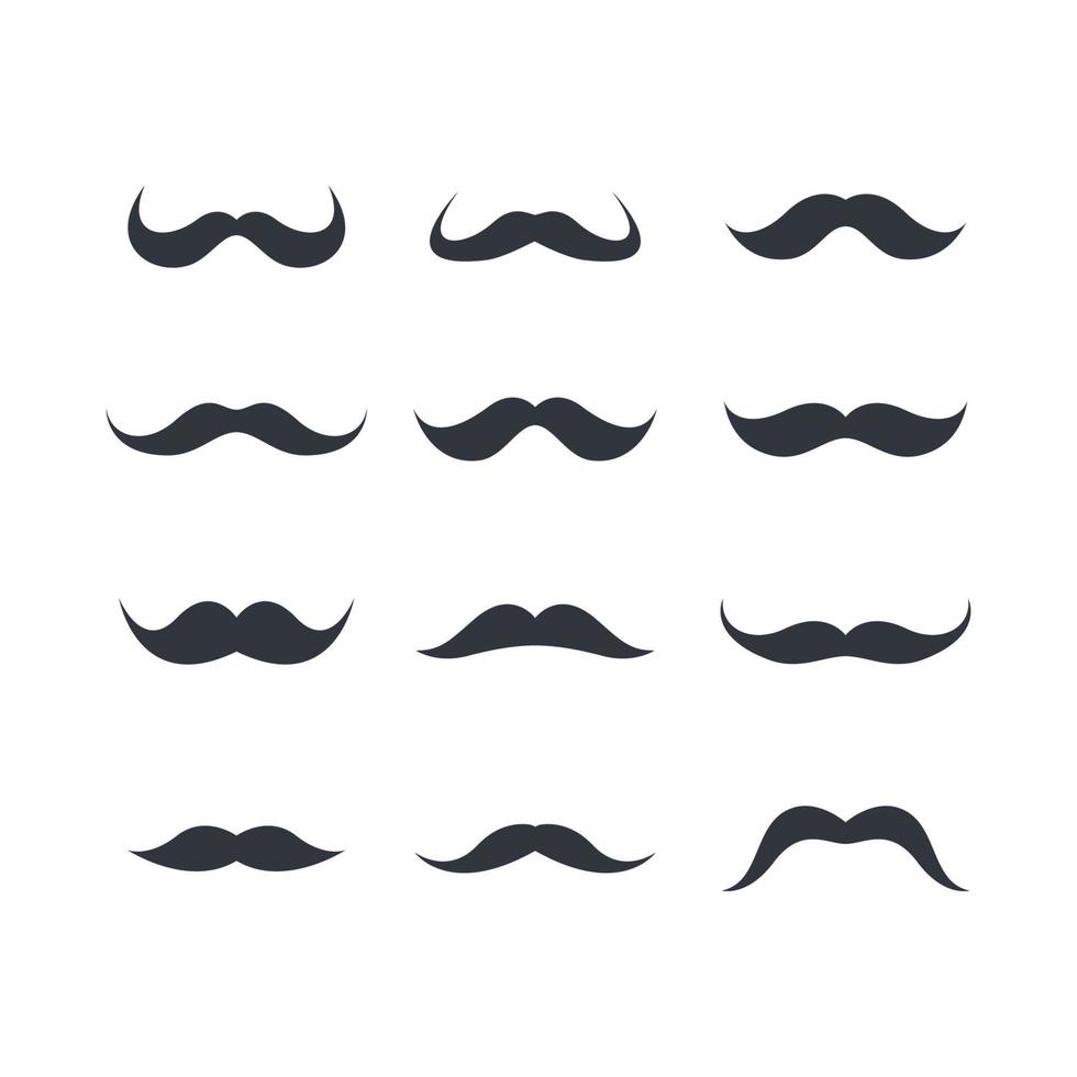 imagens do logotipo do bigode vetor