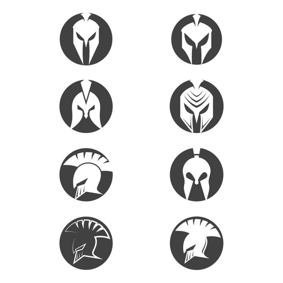 ilustração de imagens de design de logotipo espartano vetor