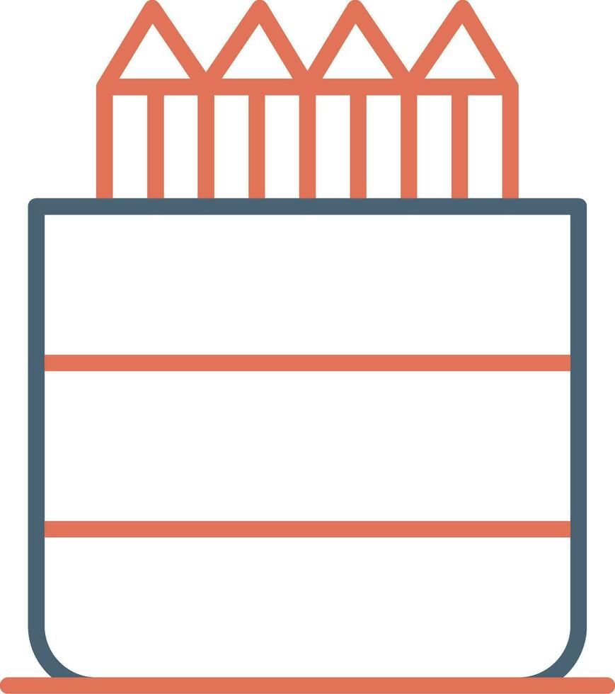 ícone de vetor de porta-lápis