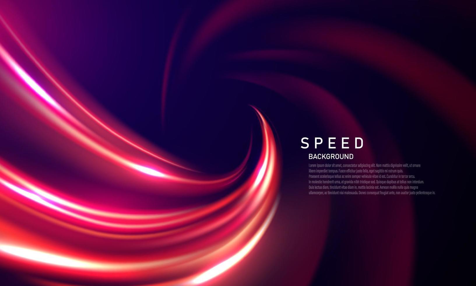 cartaz de fundo de linha de velocidade abstrata com dinâmica. rede de tecnologia vetor