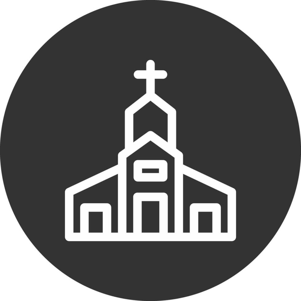 design de ícone criativo de igreja vetor