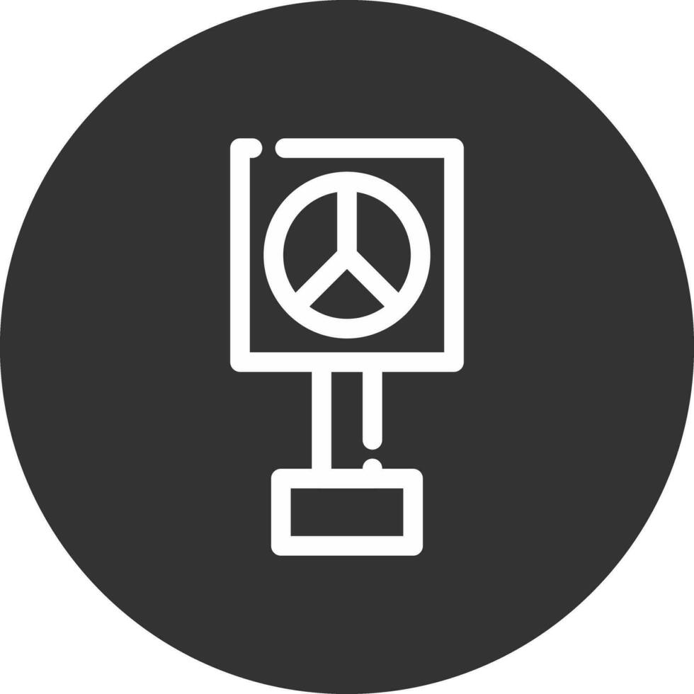 design de ícone criativo de sinal de paz vetor