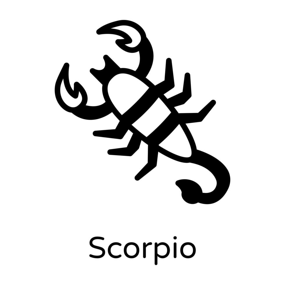 signo do zodíaco escorpião vetor