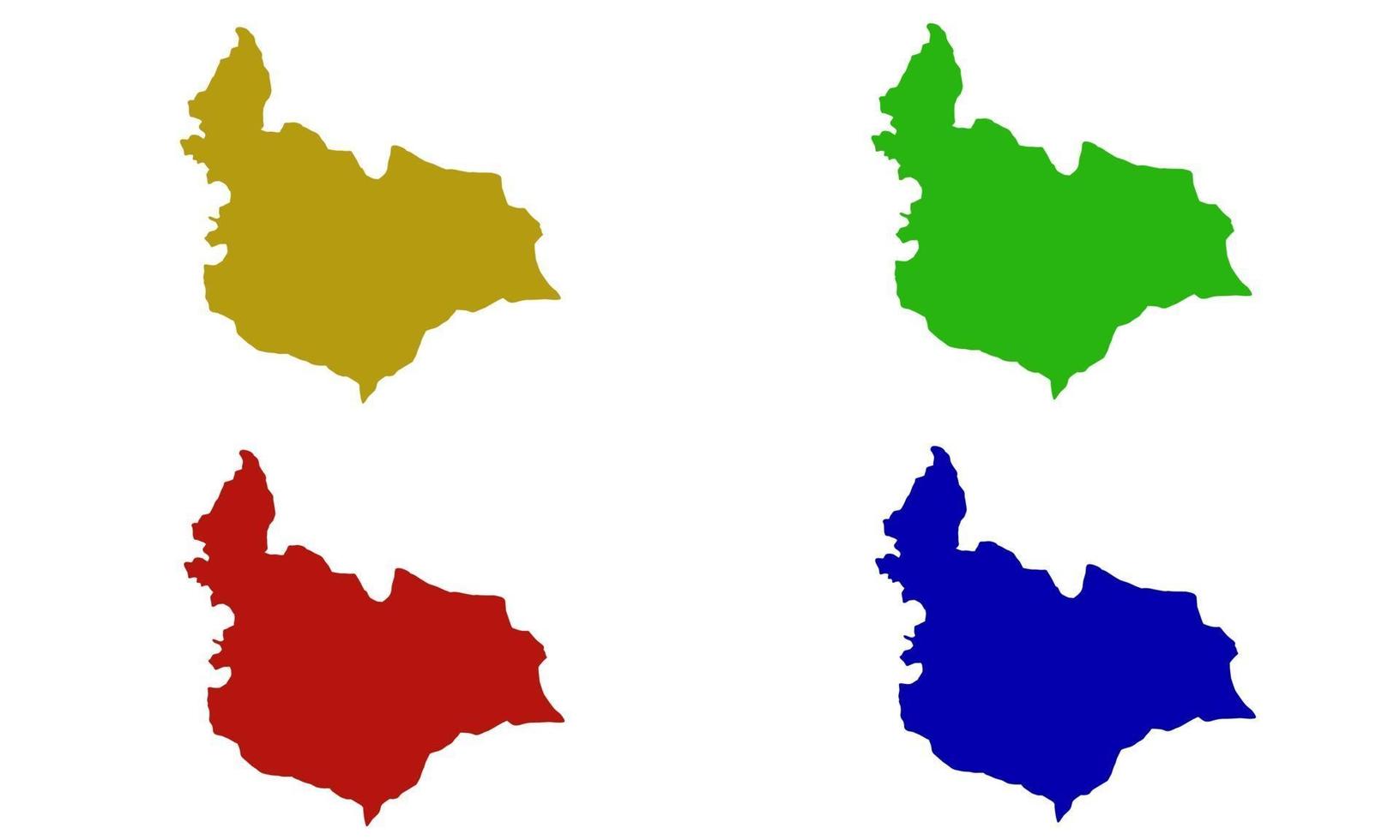 mapa da silhueta da cidade de bima na indonésia vetor