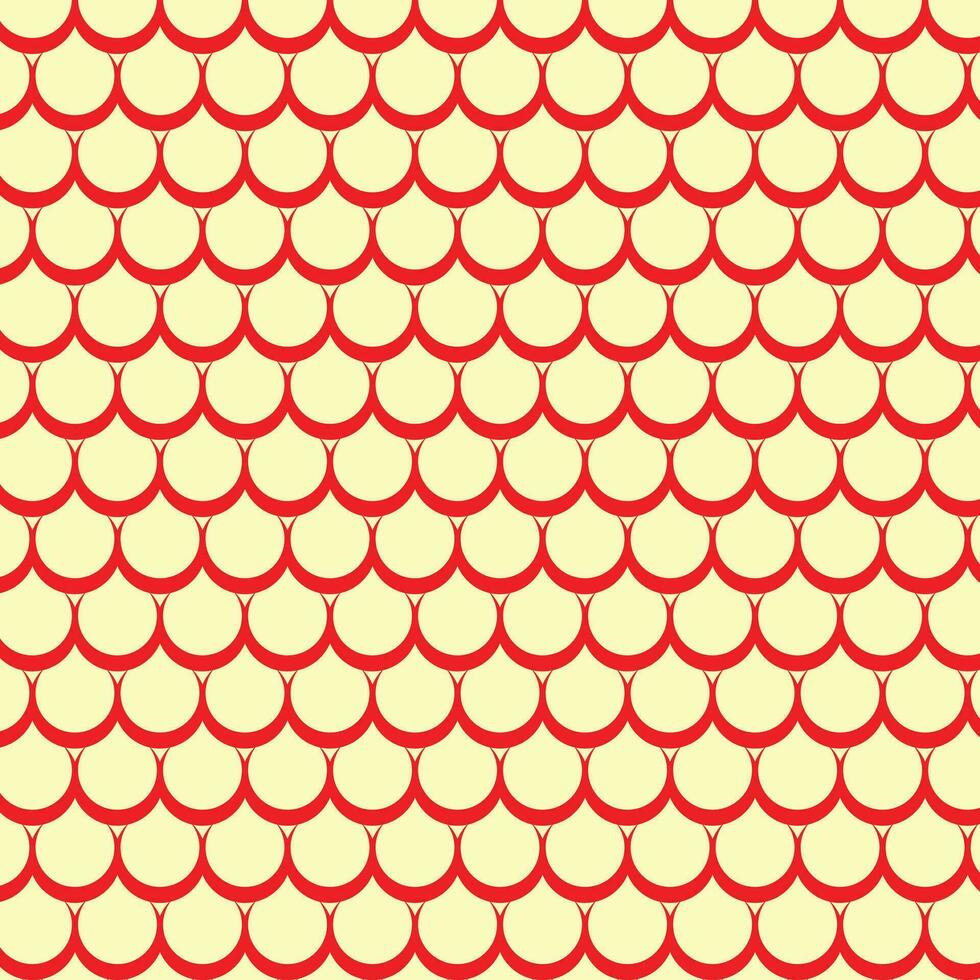 abstrato geométrico vermelho peixe escala padronizar. vetor