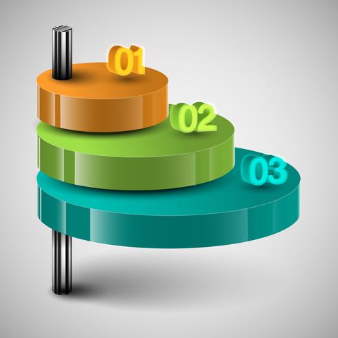 Projeto de vetor 3D infográfico