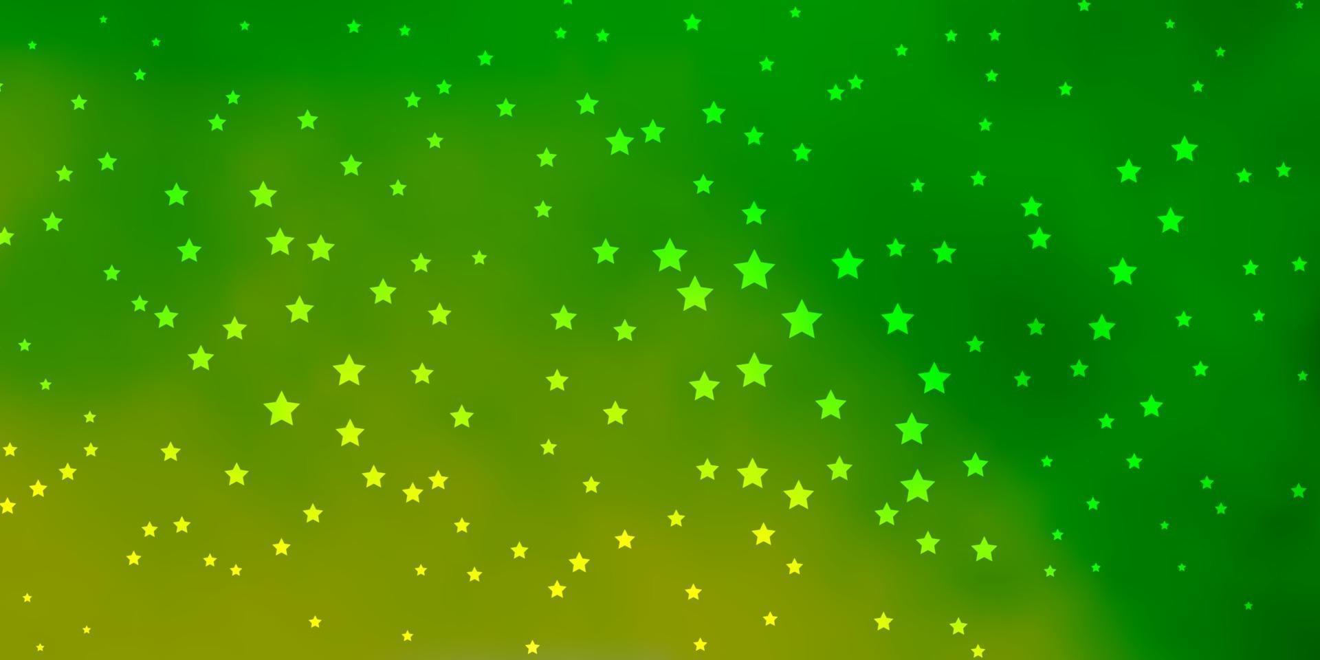 fundo vector verde escuro com estrelas pequenas e grandes.