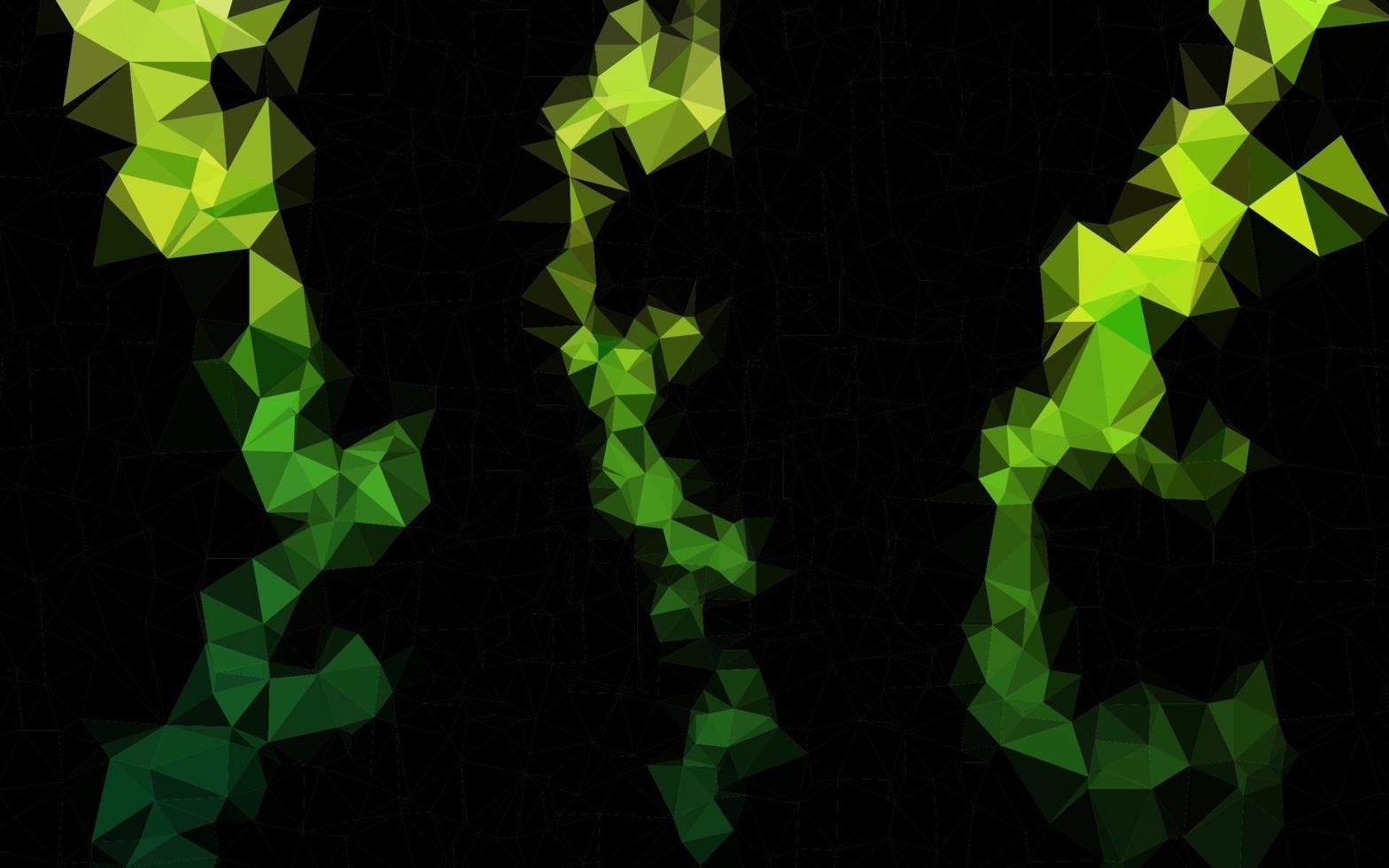 luz verde vetor abstrato mosaico padrão.