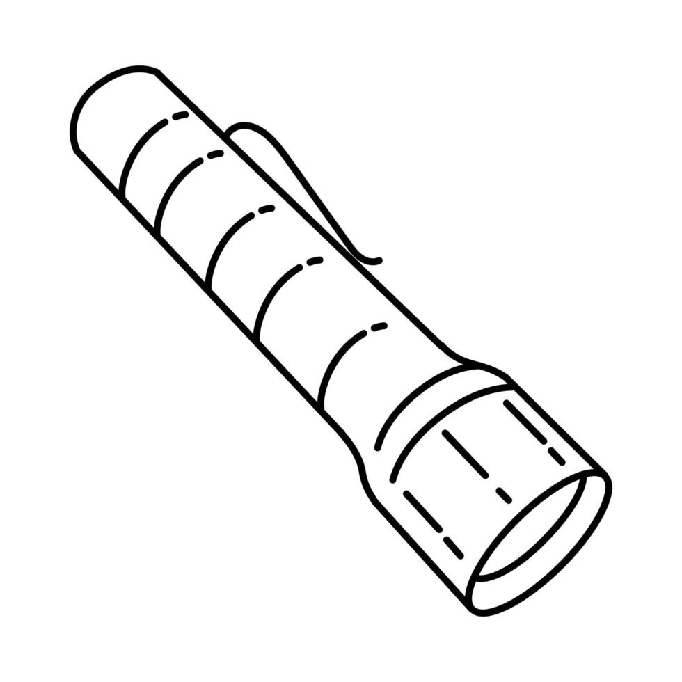 ícone de lanterna. doodle desenhado à mão ou estilo de ícone de contorno vetor