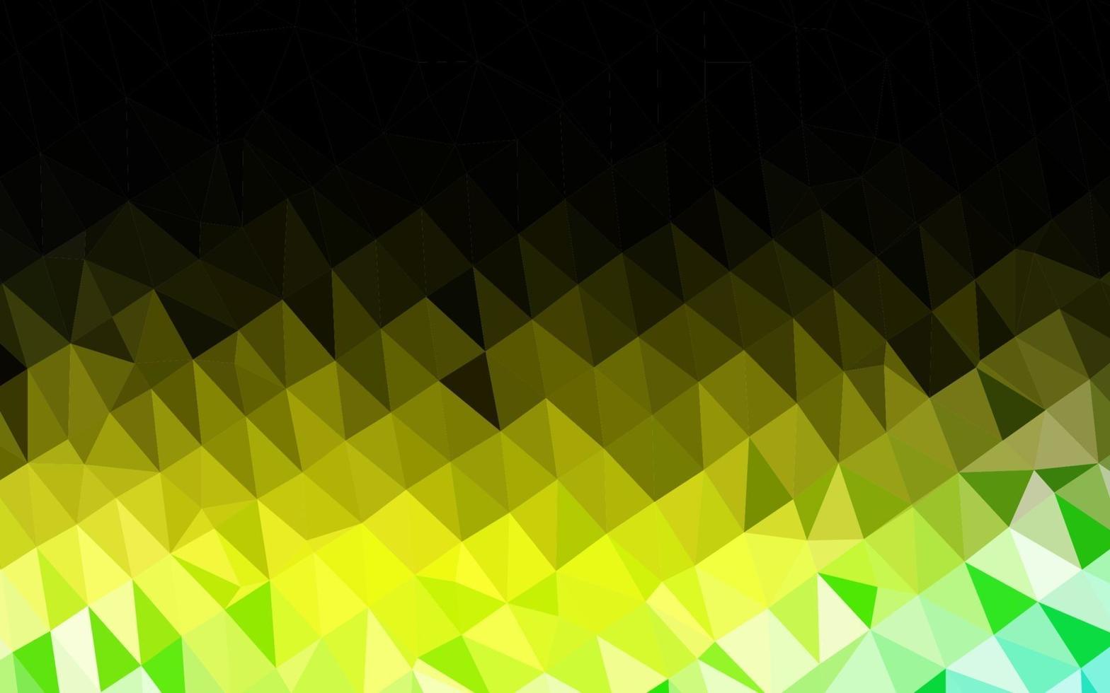 fundo abstrato do polígono do vetor verde e amarelo claro.