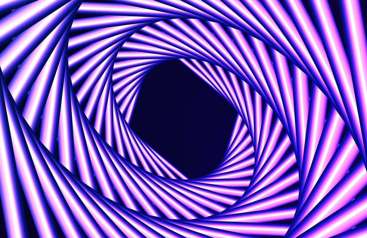 linhas geométricas abstratas com efeito de luz neon para o conceito cyberpunk vetor