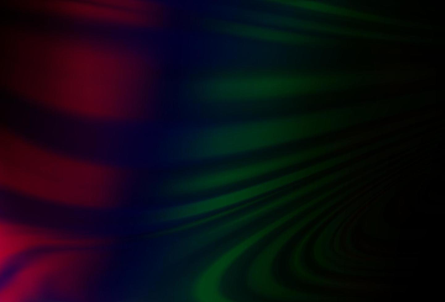 modelo de vetor de arco-íris multicolorido escuro com formas de bolha.
