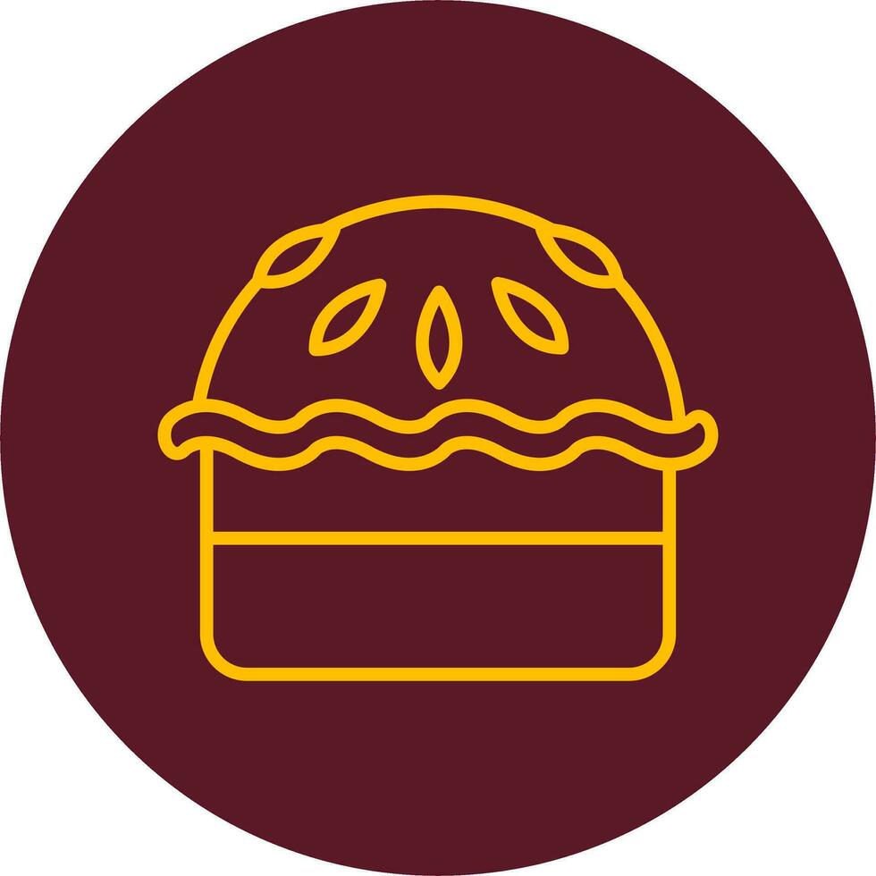 ícone de vetor de torta
