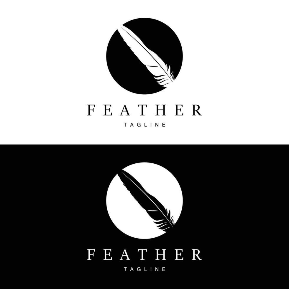 pena silhueta logotipo, autor Projeto luxo simples elegante vetor ilustração modelo