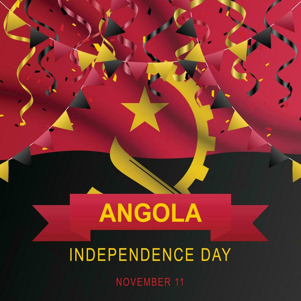 Angola independência dia fundo. vetor