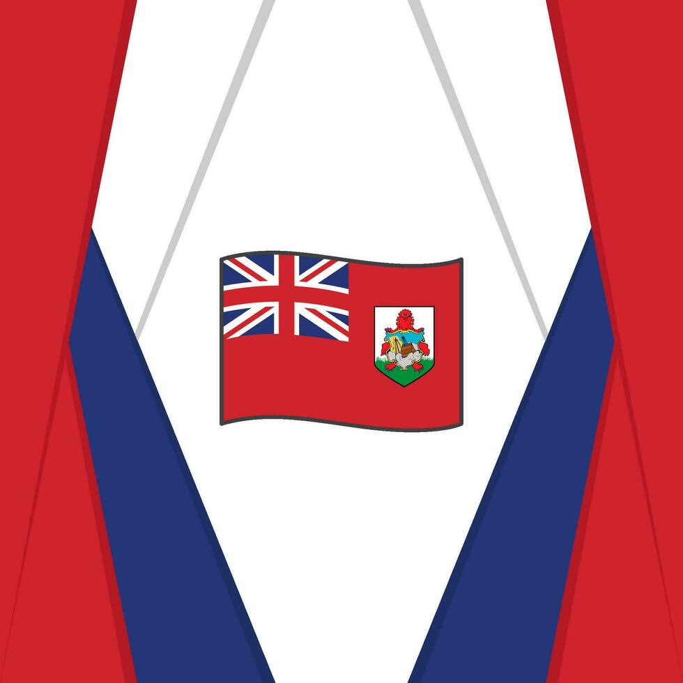 Bermudas bandeira abstrato fundo Projeto modelo. Bermudas independência dia bandeira social meios de comunicação publicar. Bermudas fundo vetor