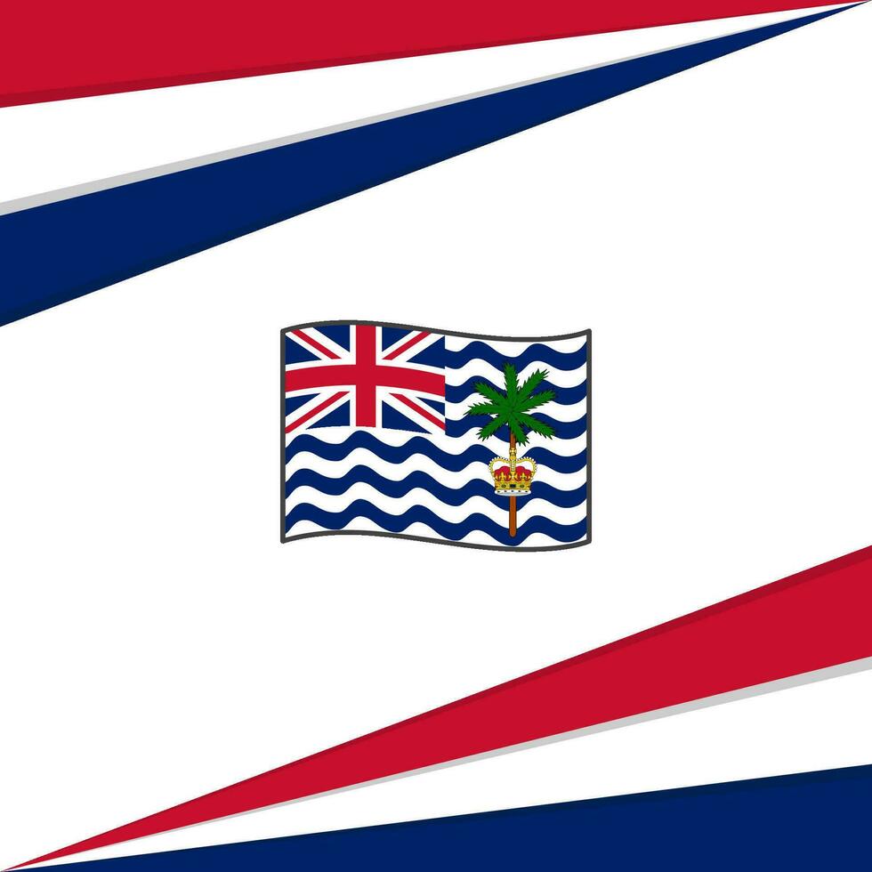 britânico indiano oceano território bandeira abstrato fundo Projeto modelo. britânico indiano oceano território independência dia bandeira social meios de comunicação publicar. Projeto vetor