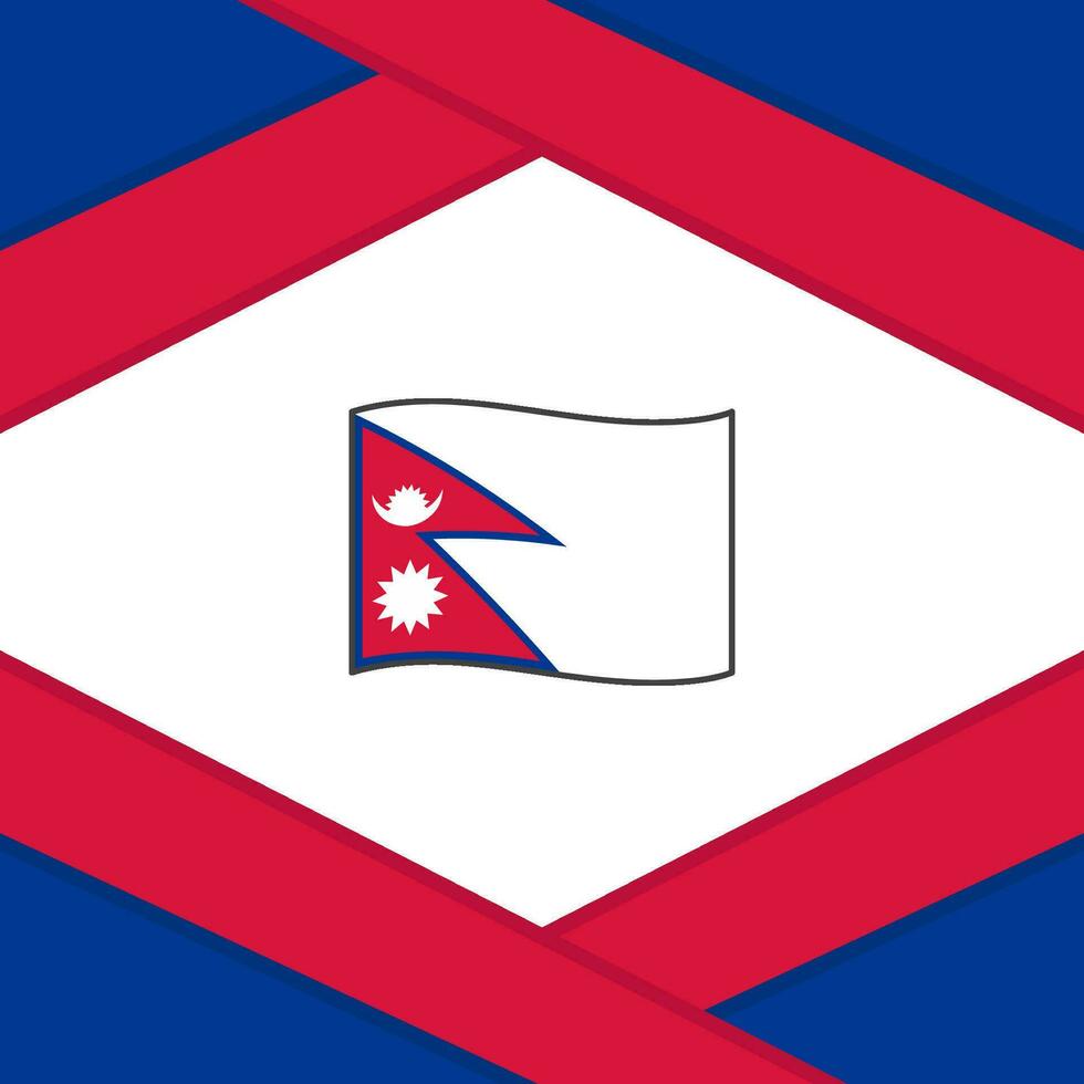 Nepal bandeira abstrato fundo Projeto modelo. Nepal independência dia bandeira social meios de comunicação publicar. Nepal modelo vetor
