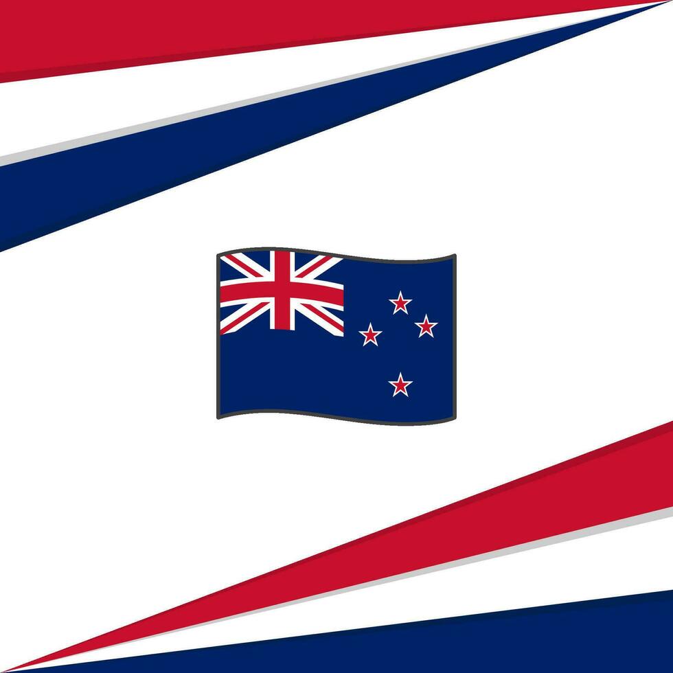 Novo zelândia bandeira abstrato fundo Projeto modelo. Novo zelândia independência dia bandeira social meios de comunicação publicar. Novo zelândia Projeto vetor