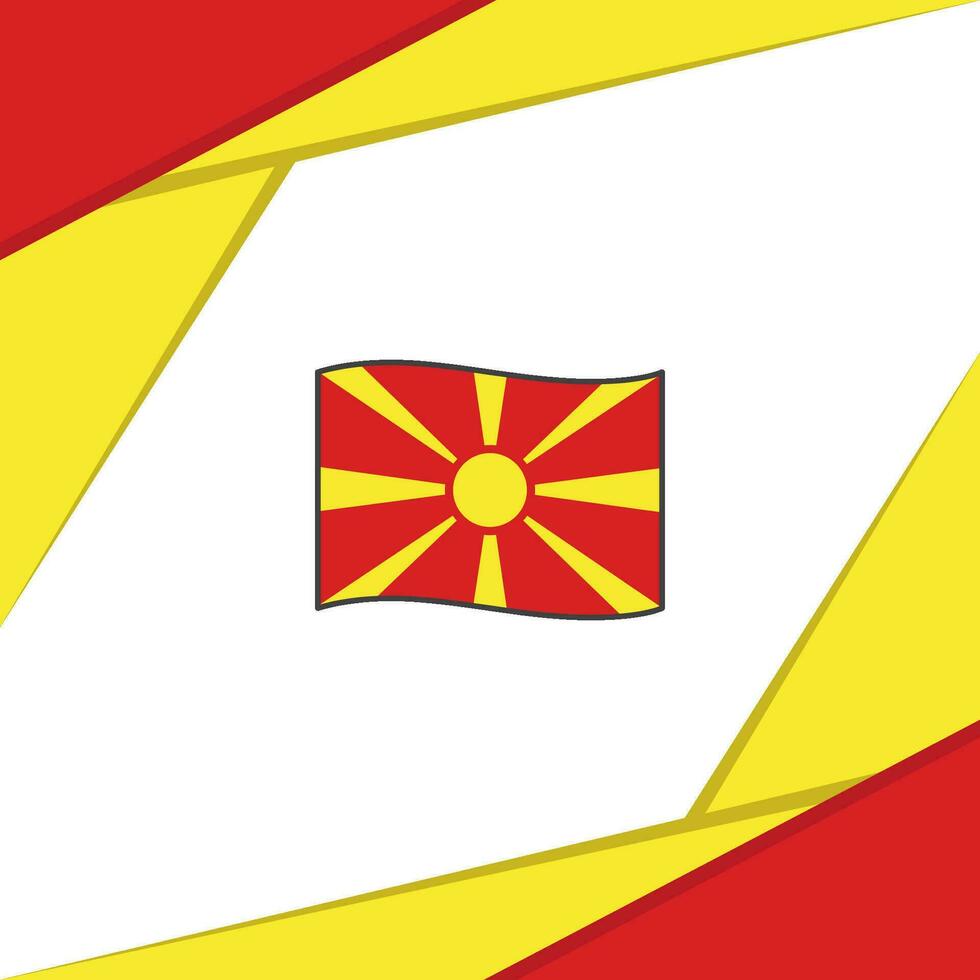 norte Macedônia bandeira abstrato fundo Projeto modelo. norte Macedônia independência dia bandeira social meios de comunicação publicar. norte Macedônia vetor