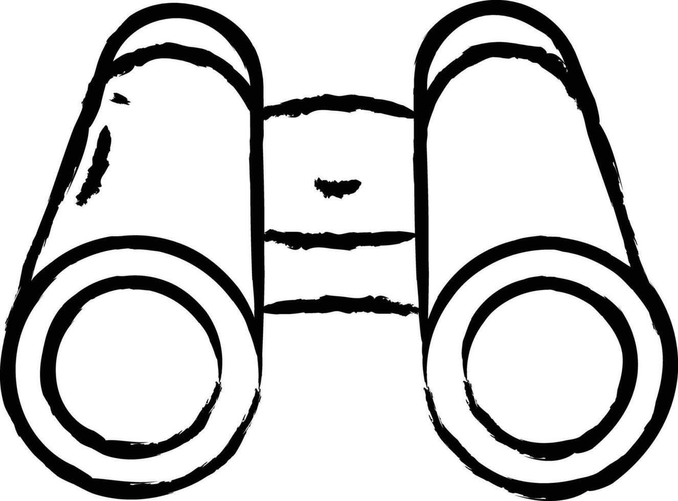 binóculos mão desenhado vetor ilustração