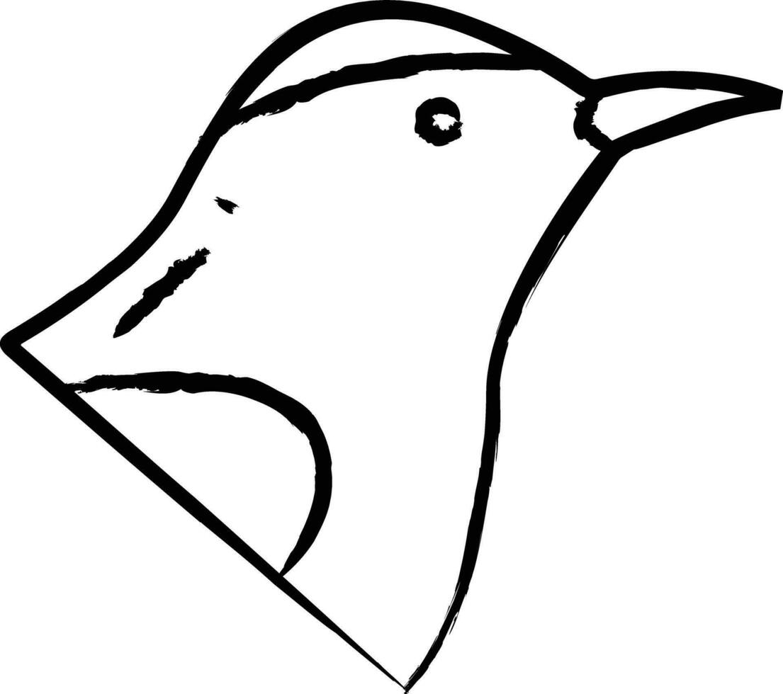 catbird pássaro mão desenhado vetor ilustração