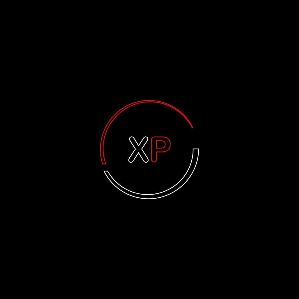 xp criativo moderno cartas logotipo Projeto modelo vetor