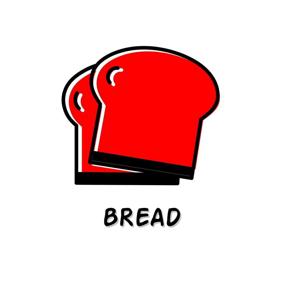 pão ícone vetor ilustração. estoque vetor.